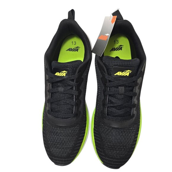 Avia Sleek Jogger Athletic Sneaker Shoes Lace Up Mens Size 13 Black Breathable - Picture 11 of 11